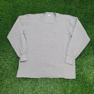 Vintage Champion Ribbed Sweater Large 22x28 Gray
